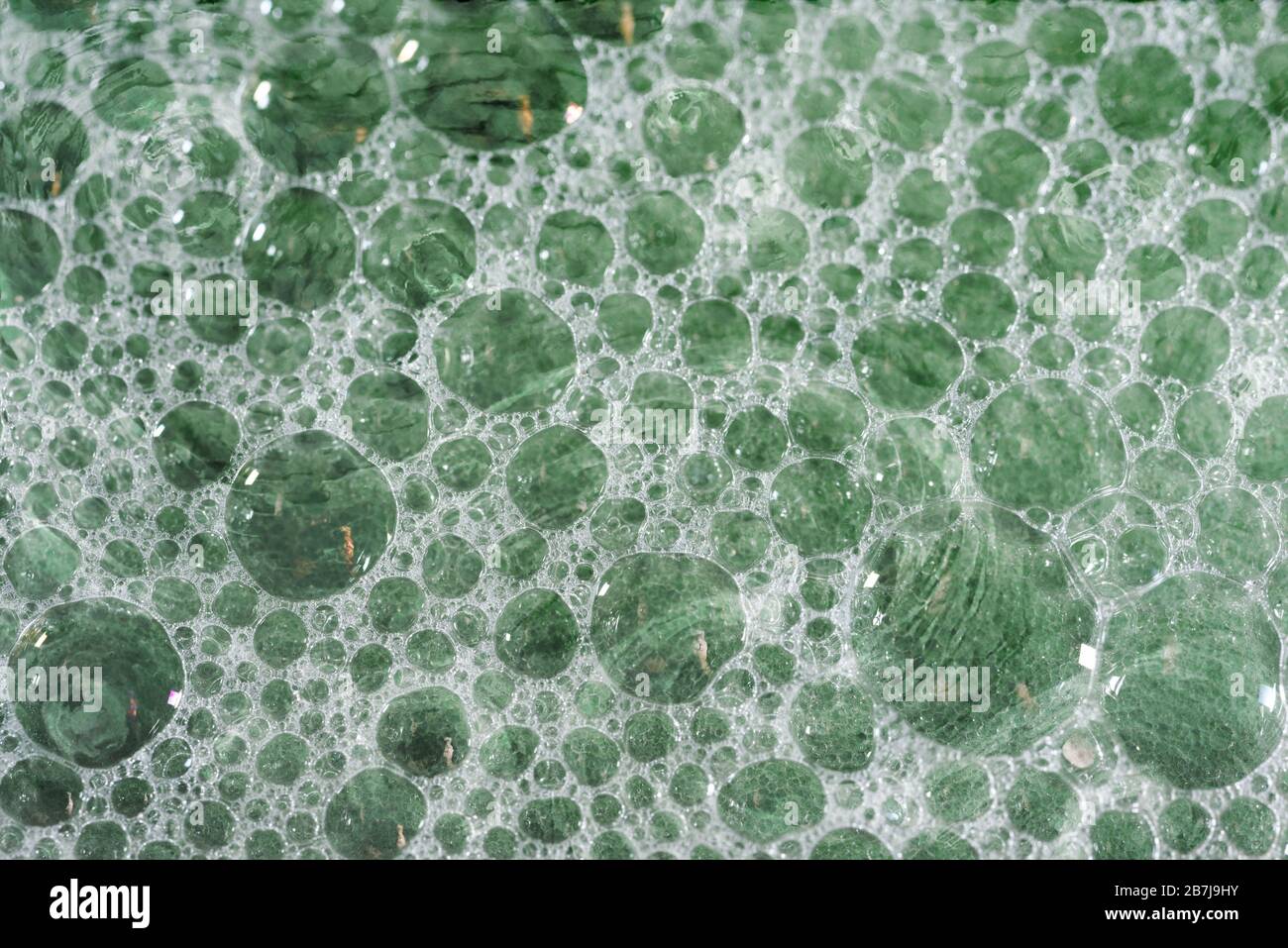 Bol de bulles photographiées avec un objectif macro de 60 mm Banque D'Images