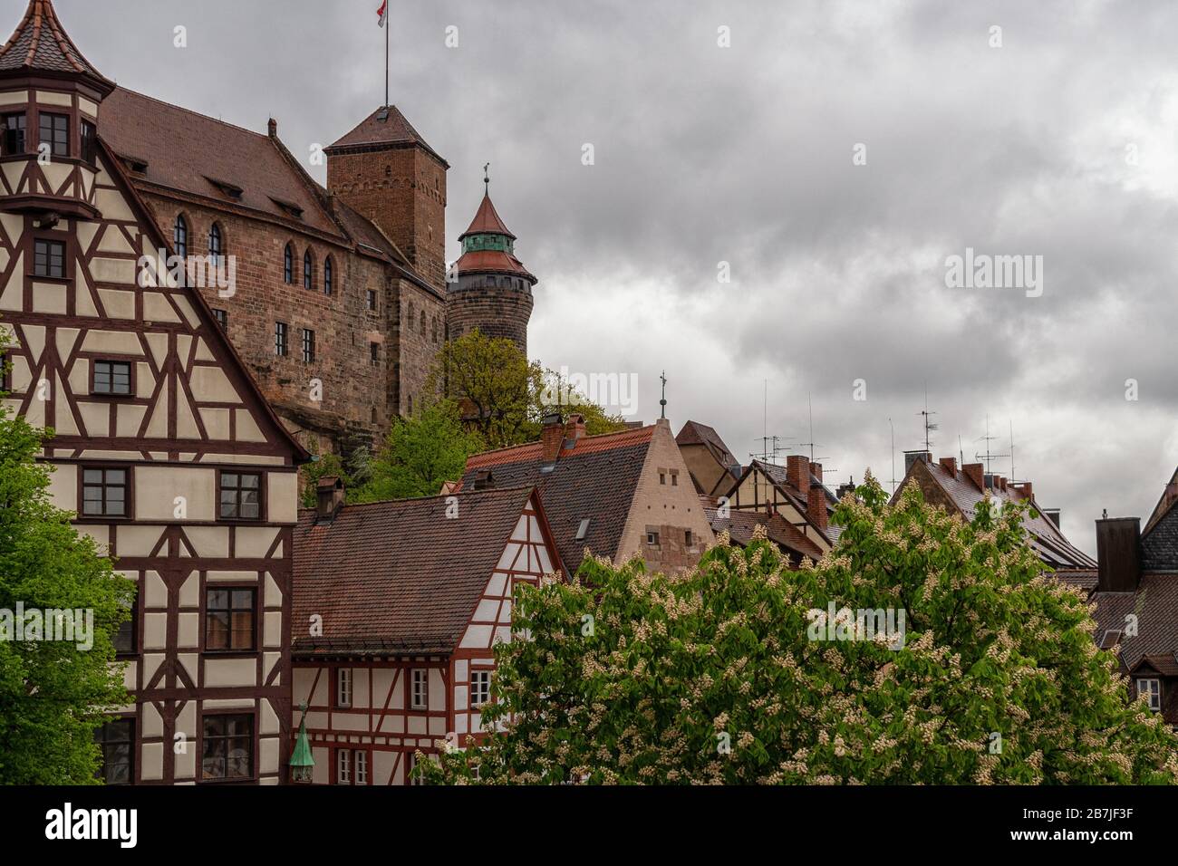 Le château impérial de Nuremberg Banque D'Images