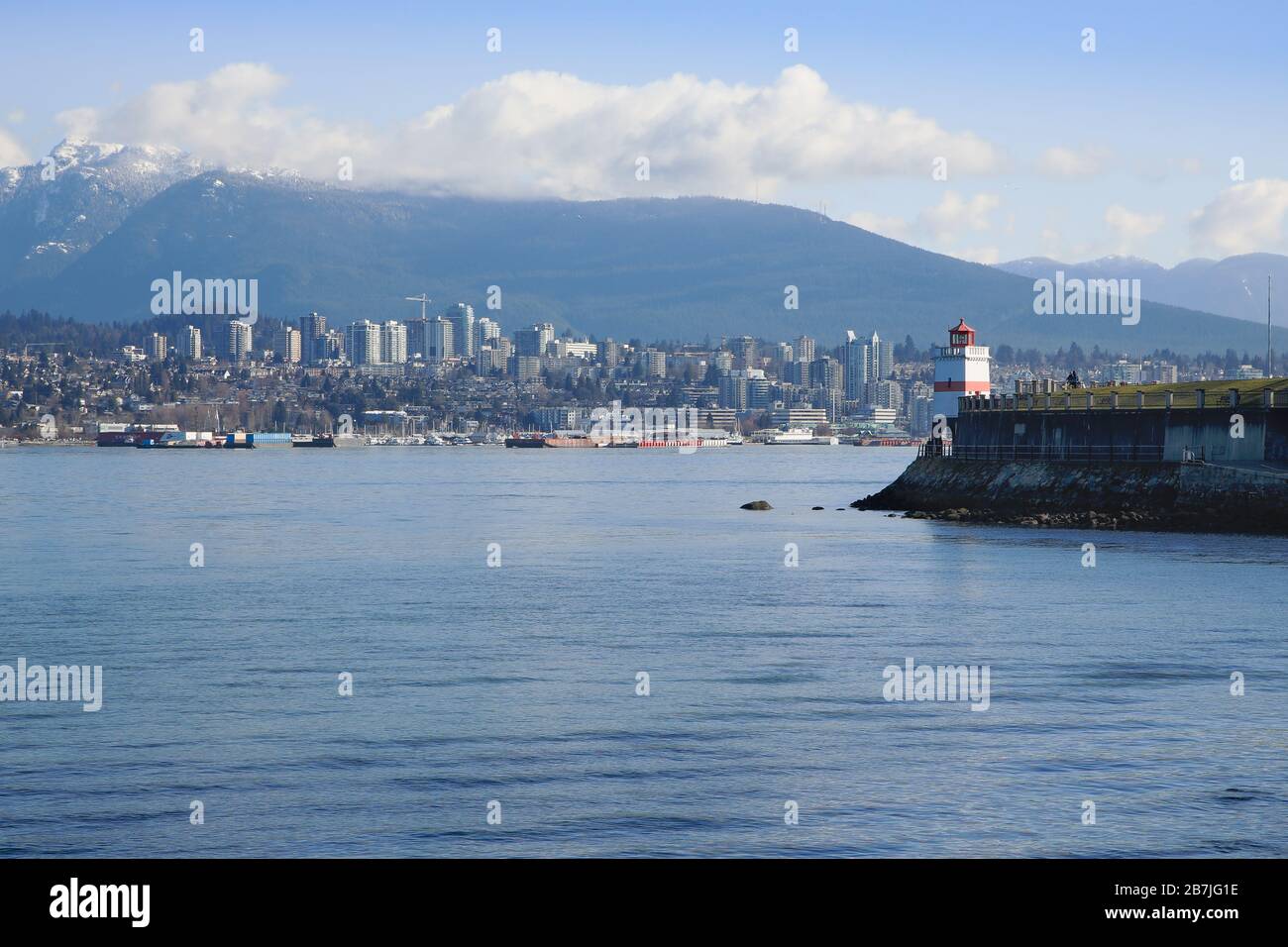 Brockton Point Lighthouse, Stanley Park, Vancouver Banque D'Images