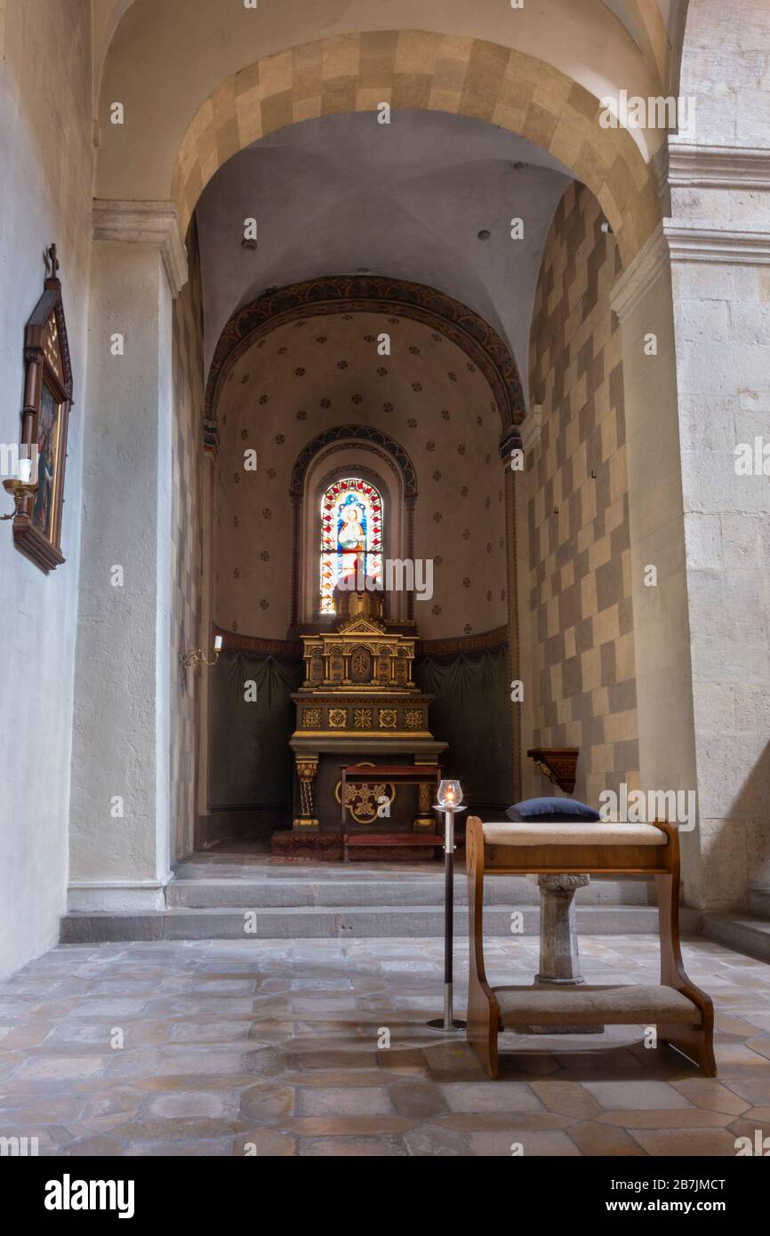 Le monastère écossais est l'ancienne abbaye bénédictine de St James (Jakobskirche) à Regensburg Banque D'Images