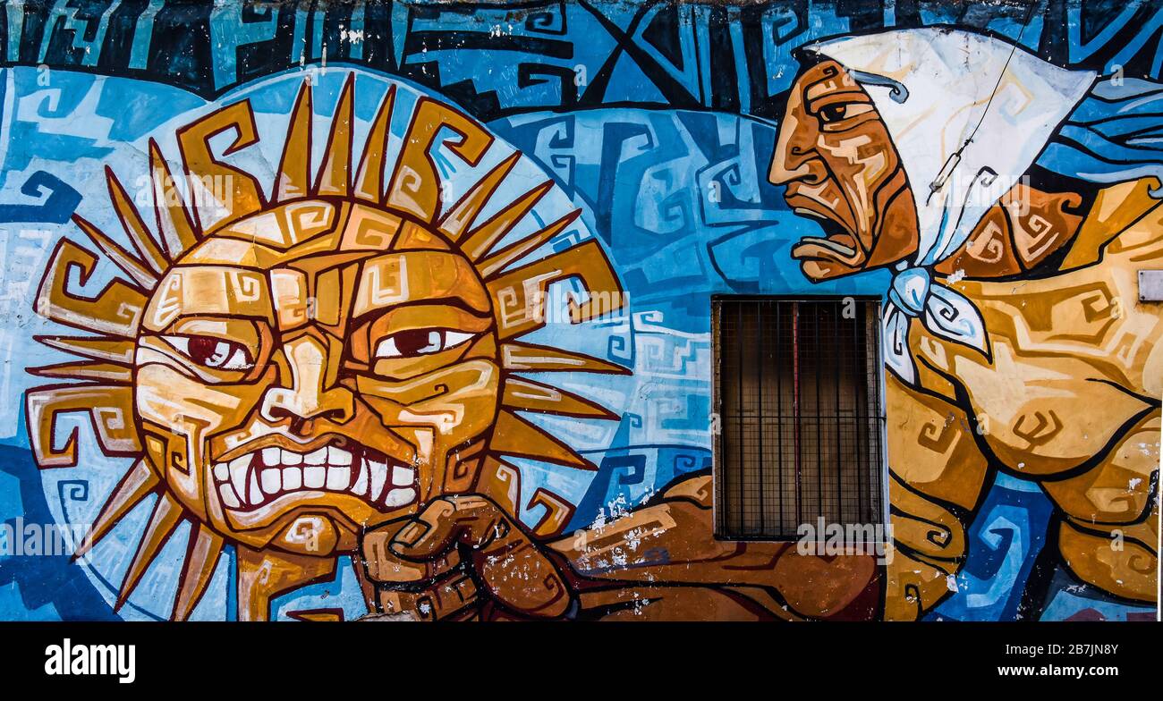 Murales à Buenos Aires, Argentine Banque D'Images