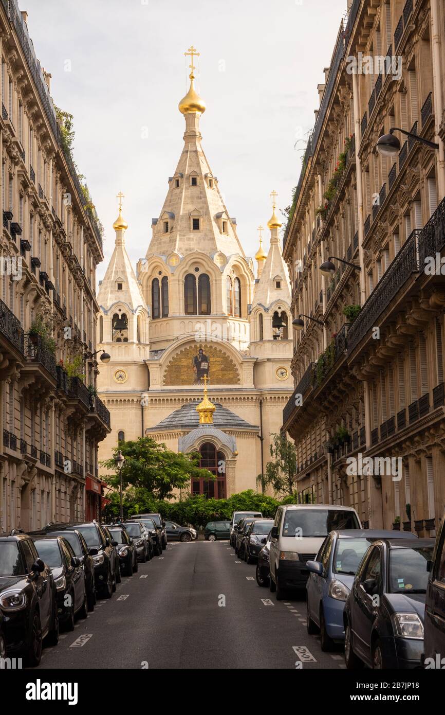Cathédrale Alexandre Nevsky Paris France Banque D'Images
