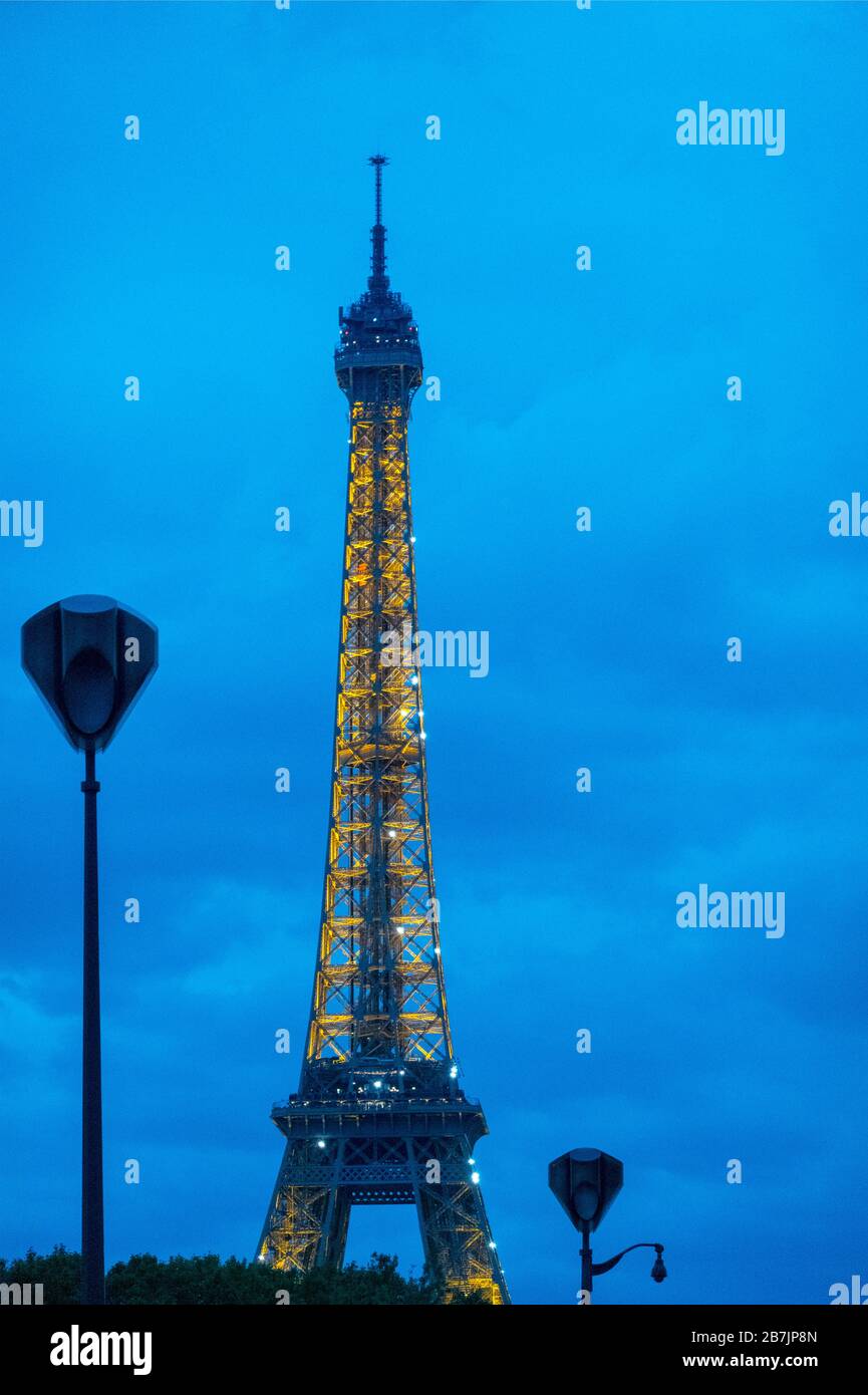 Tour Eiffel tower Paris France Banque D'Images