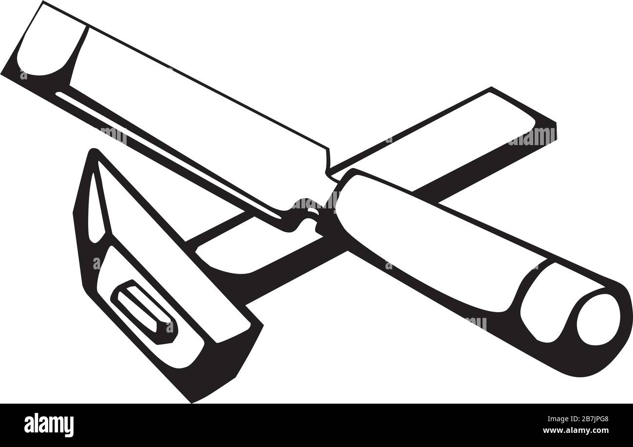 Marteau et burin Illustration de Vecteur