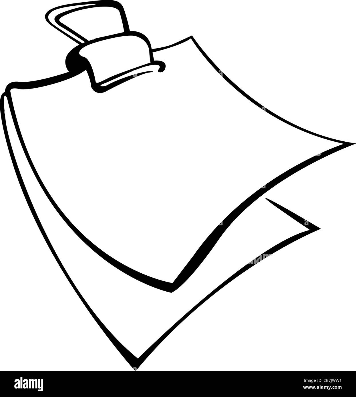 feuilles de papier assemblées Illustration de Vecteur