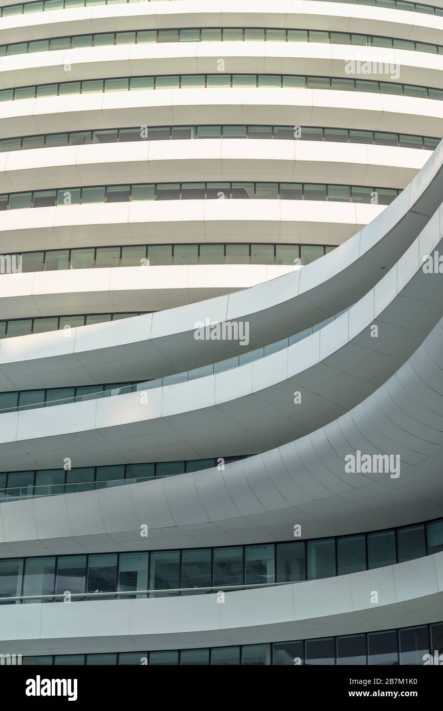 Galaxy SOHO (conçu par Zaha Hadid), Beijing, Chine Banque D'Images