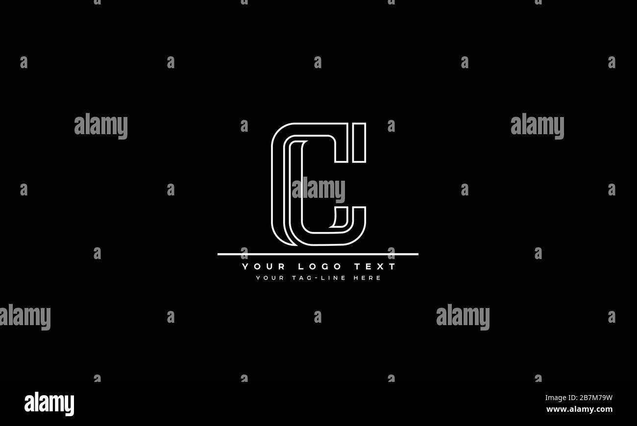 Lettre abstraite C logo Vector Template Design Illustration de Vecteur
