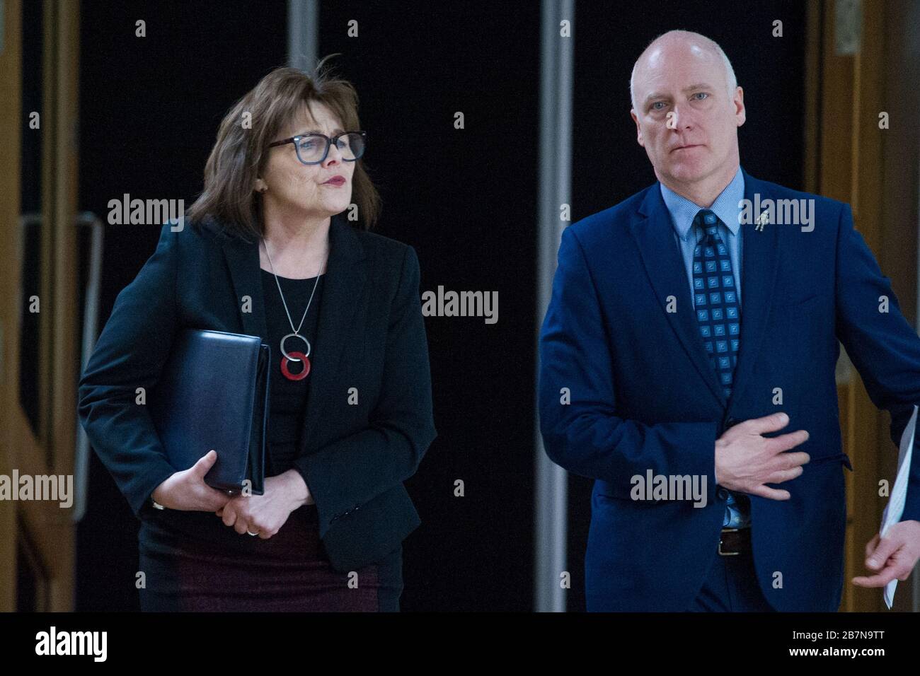 Édimbourg, Royaume-Uni. 17 mars 2020. Photo : Jeane Freeman MSP - Ministre de la Santé et du Sport du Cabinet. Déclaration ministérielle: Roman coronavirus COVID-19 mise à jour crédit: Colin Fisher/Alay Live News Banque D'Images