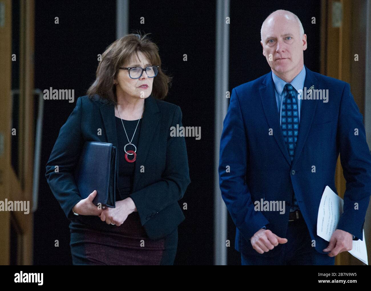 Édimbourg, Royaume-Uni. 17 mars 2020. Photo : Jeane Freeman MSP - Ministre de la Santé et du Sport du Cabinet. Déclaration ministérielle: Roman coronavirus COVID-19 mise à jour crédit: Colin Fisher/Alay Live News Banque D'Images