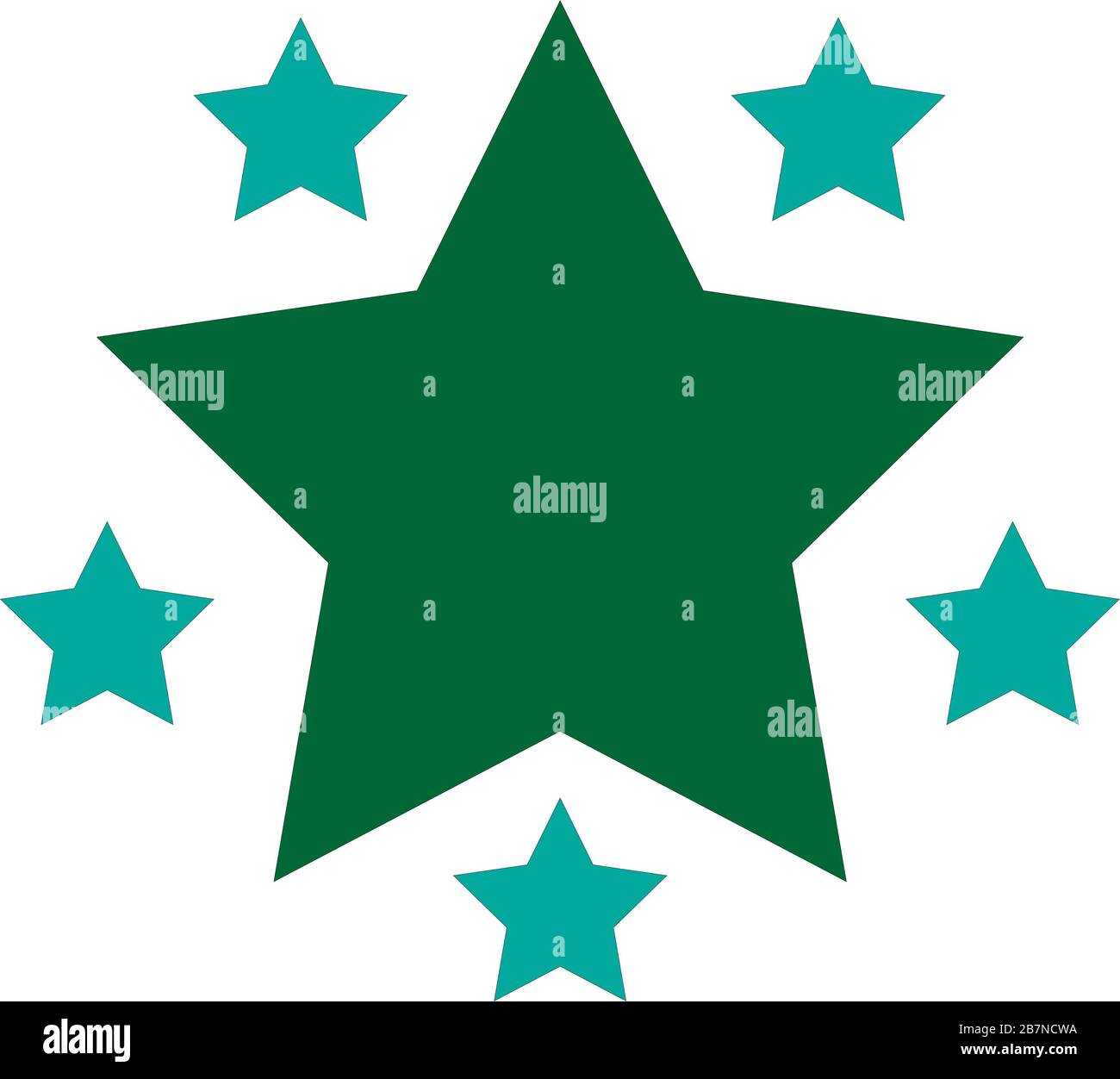 logo étoile, illustration vectorielle simple Banque D'Images