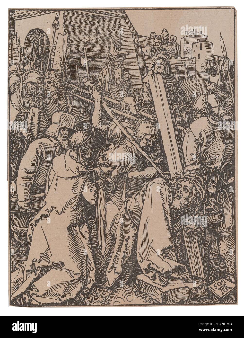 Le transport de la Croix, de la série "la petite Passion", 1509. Collection privée. Banque D'Images