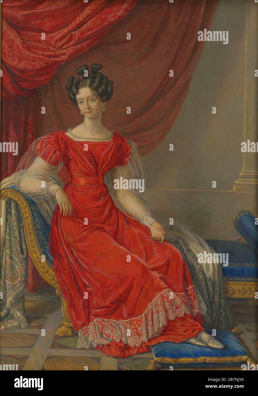 Maria Theresa d'Autriche (1801-1855), Reine de Sardaigne, première moitié du 19ème cent. Collection privée. Banque D'Images