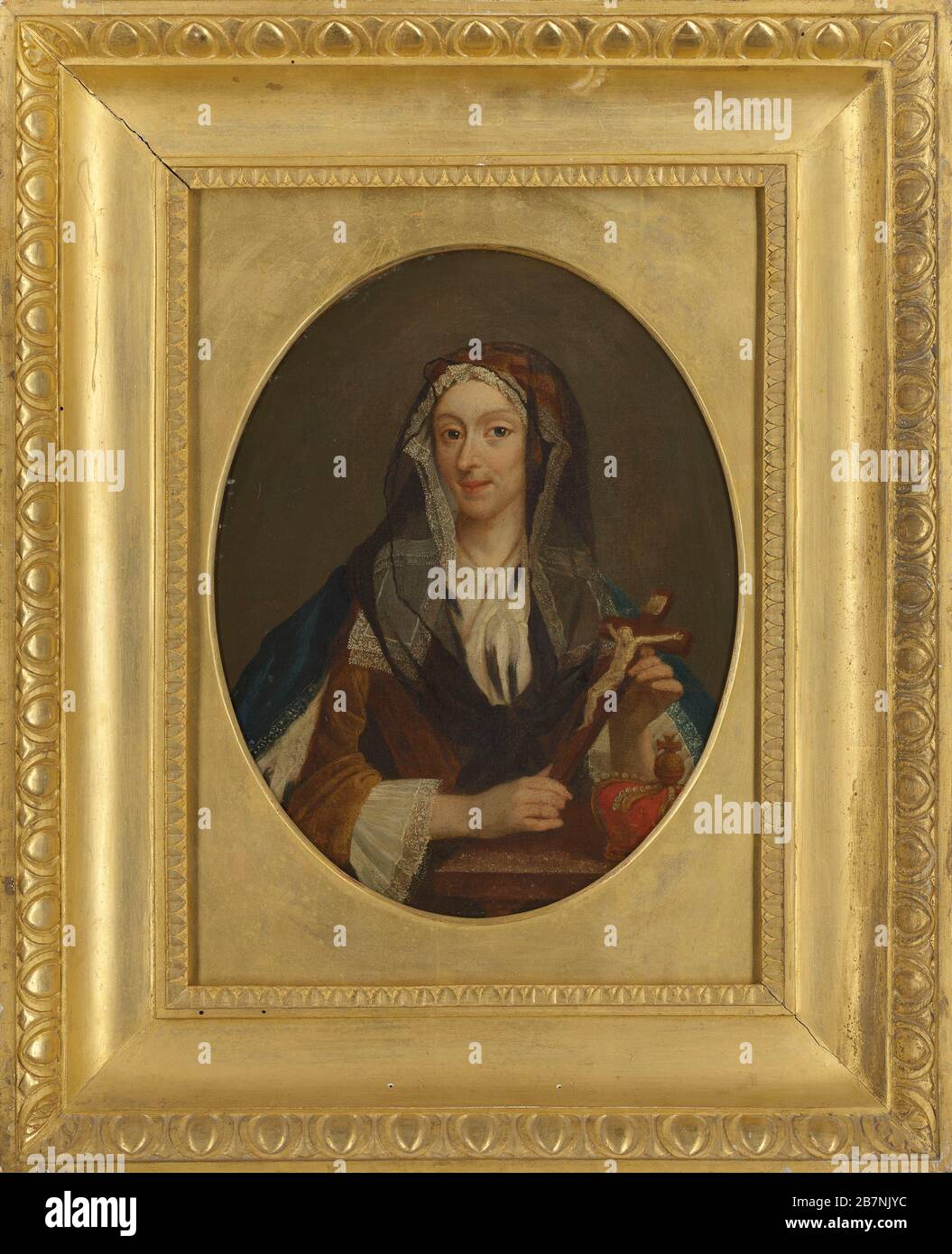 ia Clementina Sobieska (1702-1735), premier tiers du 18ème cen. Collection privée. Banque D'Images