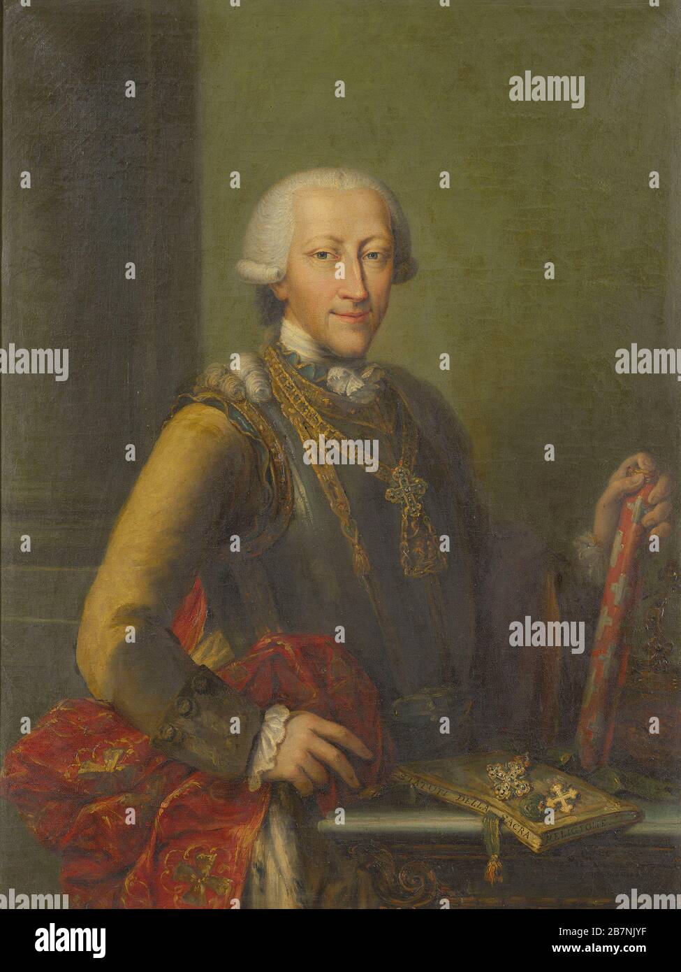 Portrait du roi Victor Amadeus III de Sardaigne (1726-1796), XVIIIe siècle. Collection privée. Banque D'Images