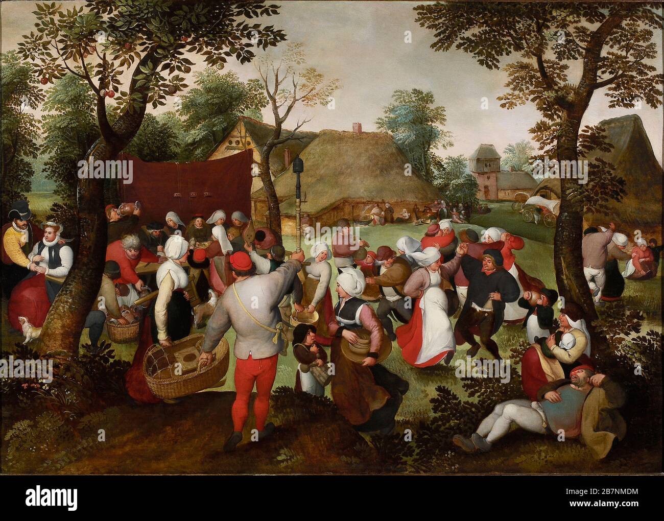 Le mariage paysan, CA 1559-1575. Trouvé dans la Collection du Musée Mayer van den Bergh, Anvers. Banque D'Images