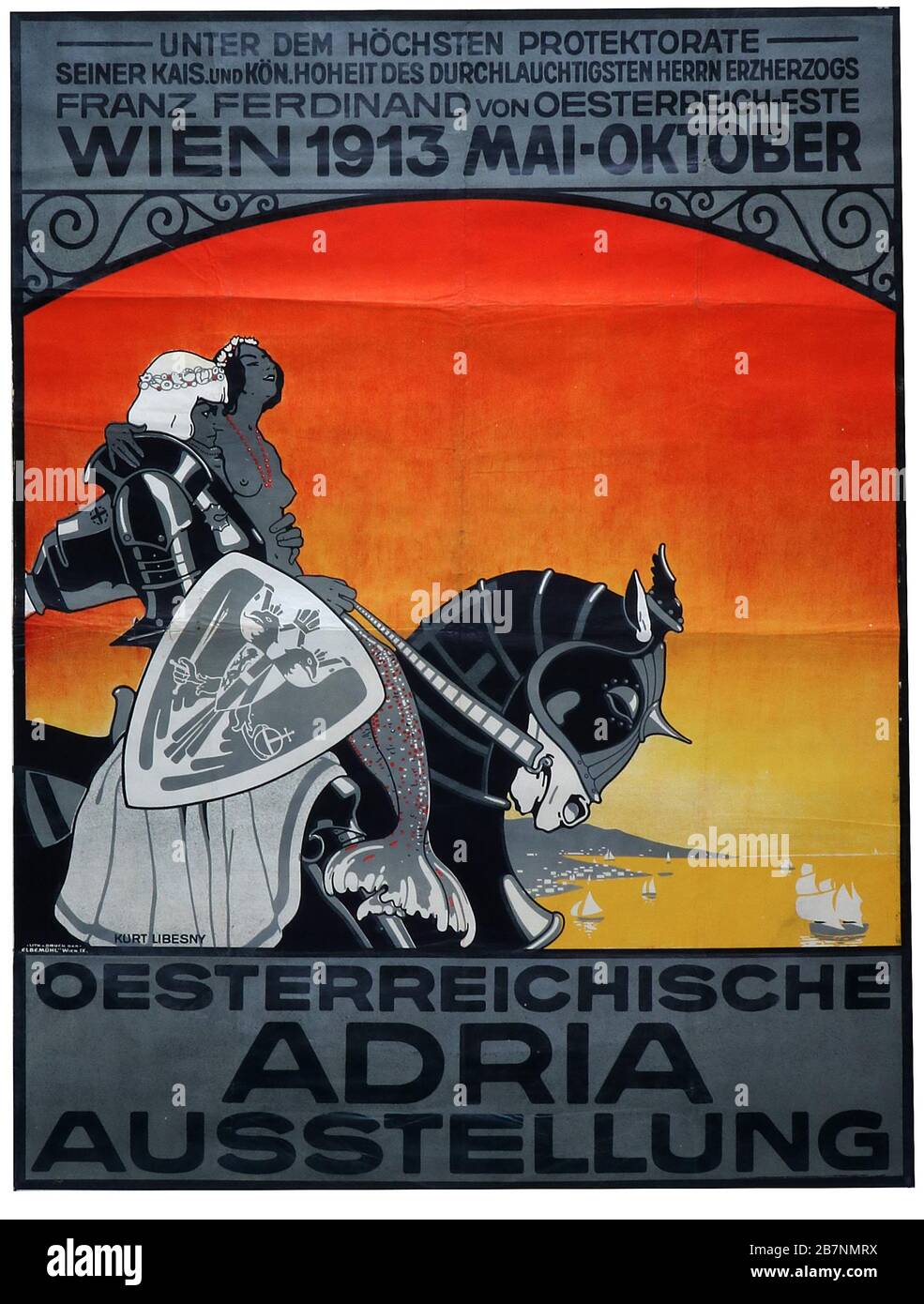 Exposition autrichienne sur l'Adriatique, 1913. Collection privée. Banque D'Images