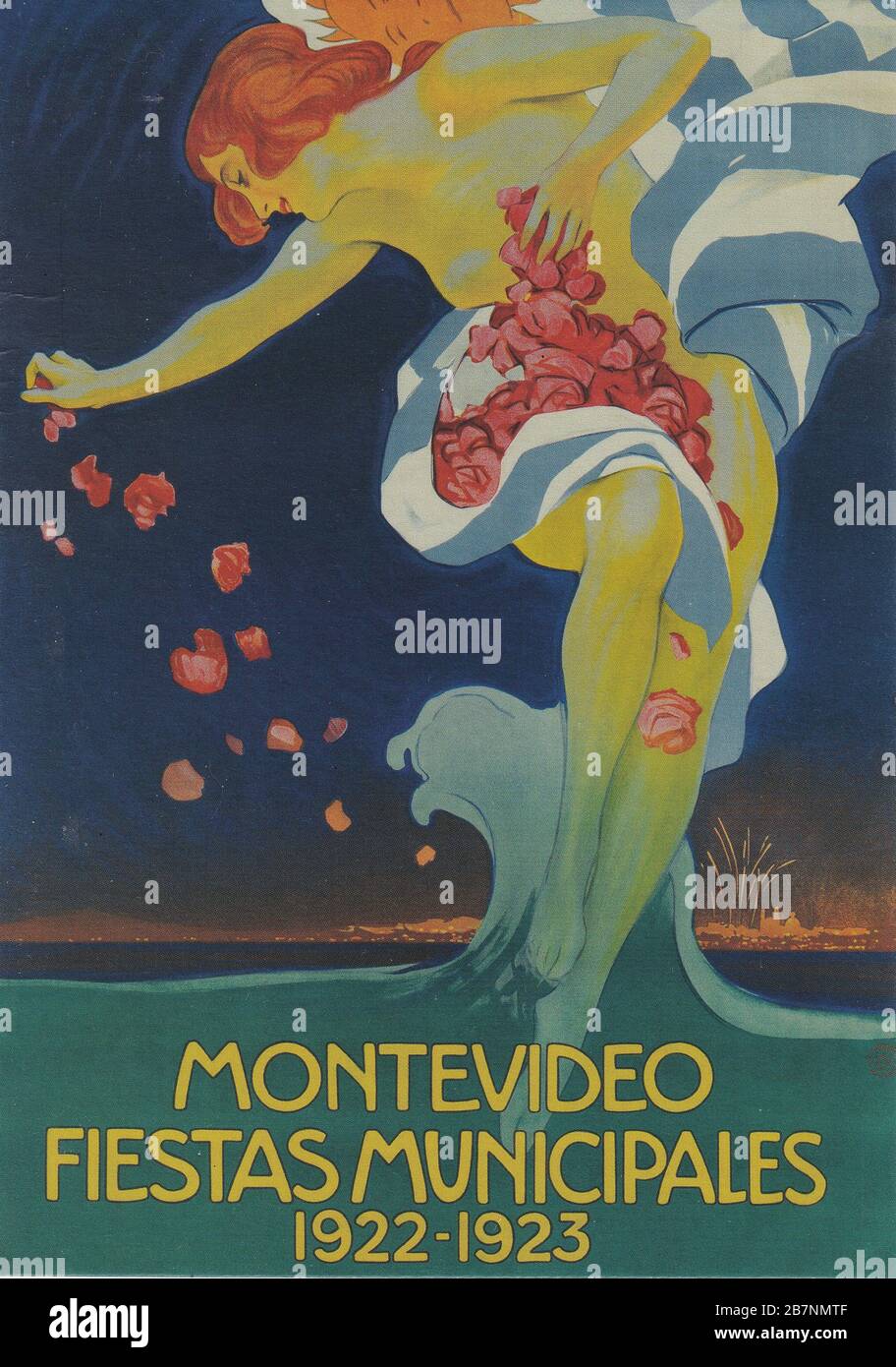 Montevideo Fiestas municipales , 1922. Collection privée. Banque D'Images