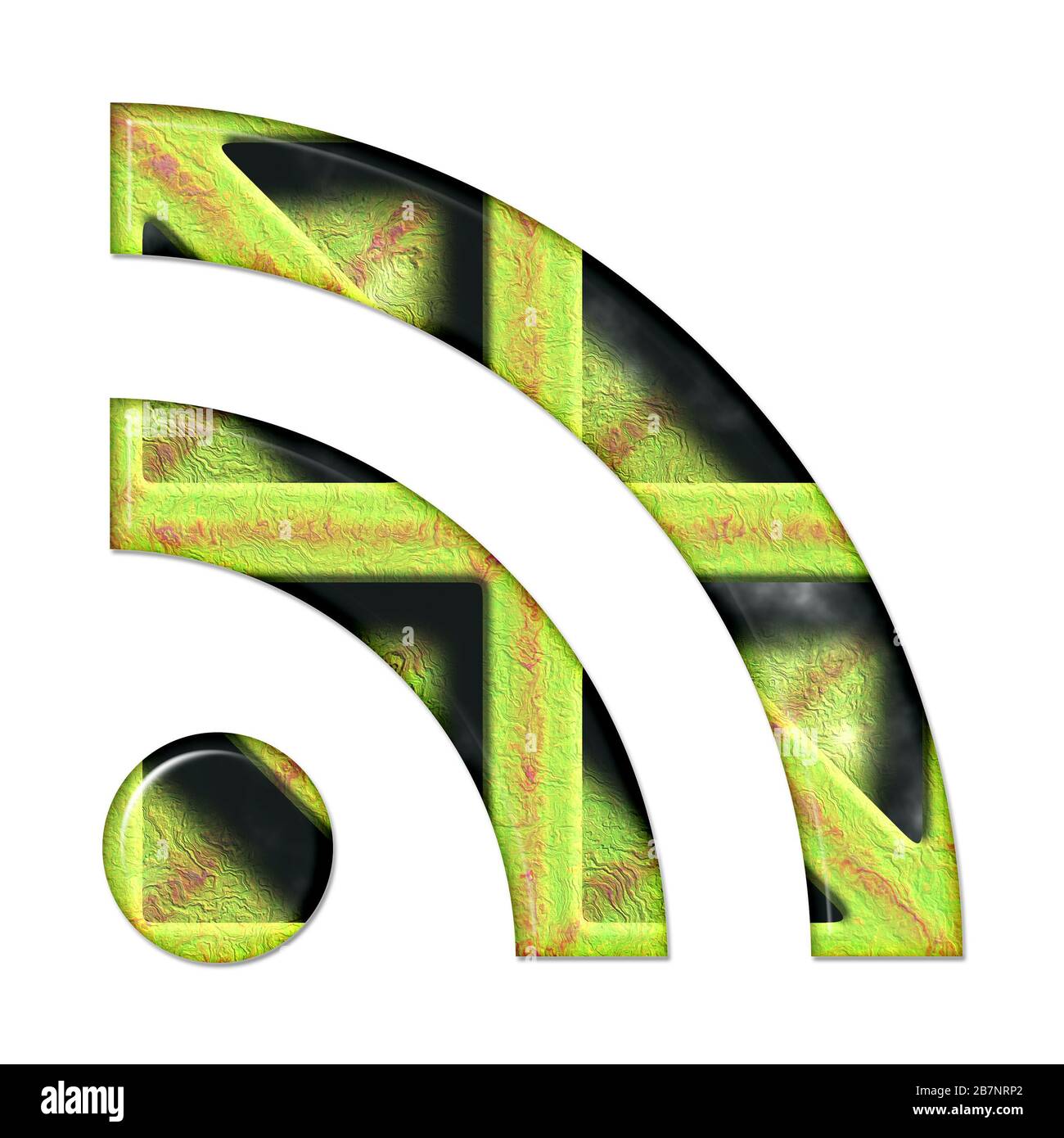 Rendu tridimensionnel du motif de matériau composite et du symbole de texture, du signe et de la forme Banque D'Images