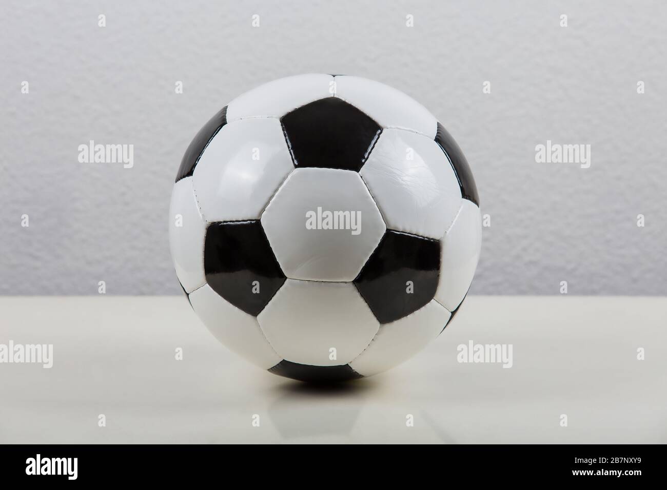 Ballon De Football Classique - Noir Et Blanc - Taille Standard - Neuf