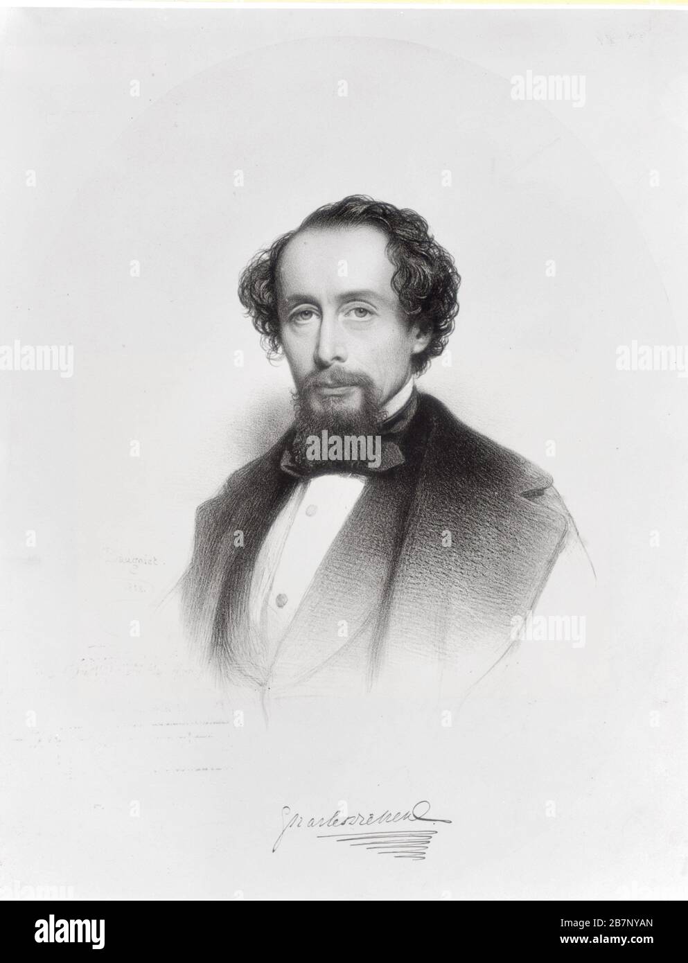Charles Dickens (1812-1870), 1858. Banque D'Images
