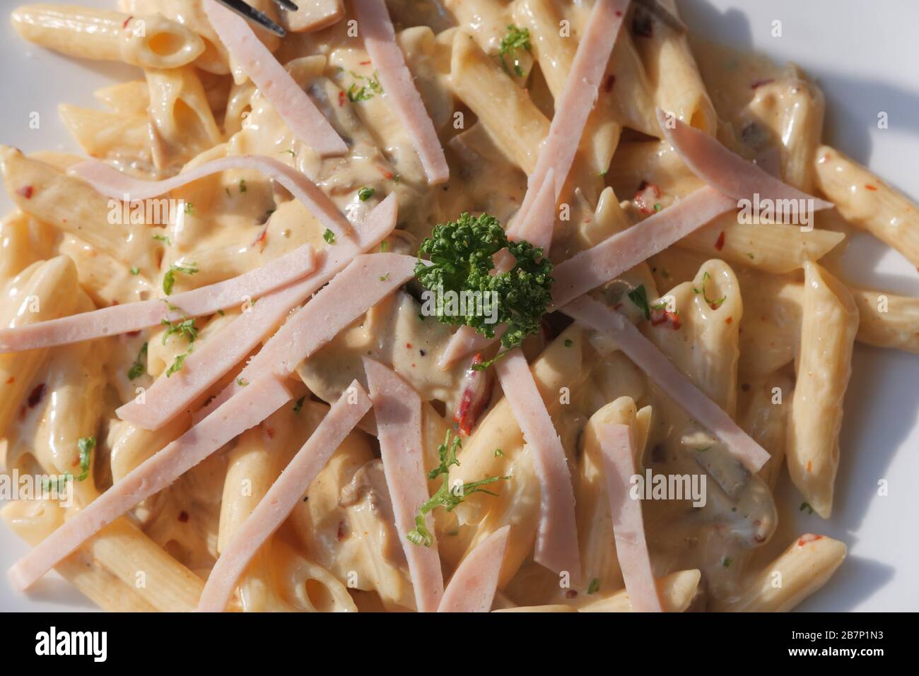 délicieux pâtes spaghetti classiques appétissantes Banque D'Images