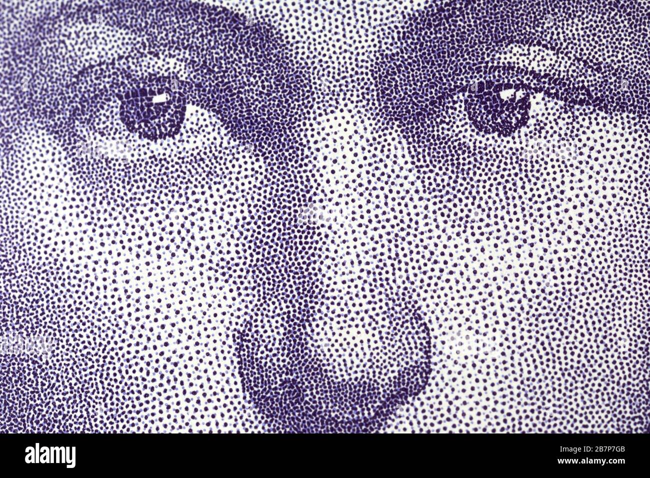 Gros plan sur le nouveau billet de 20 £ avec l'artiste JMW Turner Banque D'Images