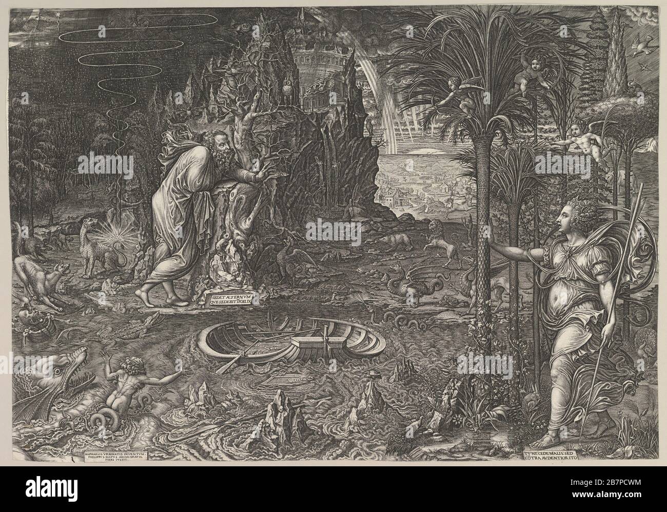 Allégorie de la vie, 1561. Après Raphaël Banque D'Images