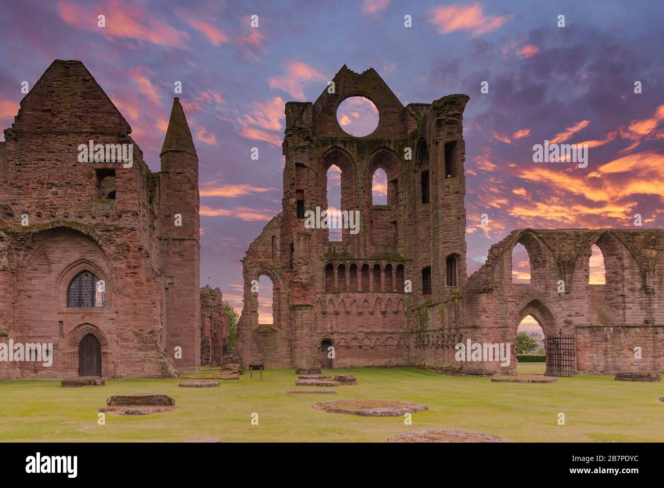 L'abbaye d'Arbroath est célèbre pour sa part associée à la Déclaration d'Arbroath de 1320, qui a affirmé l'indépendance de l'Écosse vis-à-vis de l'Angleterre. Banque D'Images