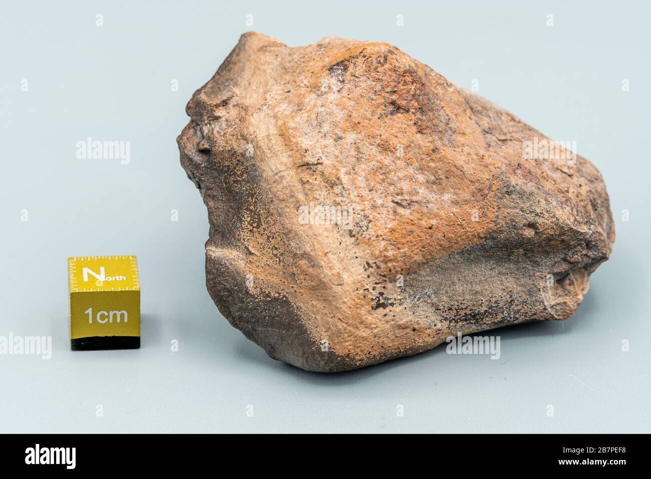 Météorite chondrite L6W2 Type isolé, morceau de roche formé comme astéroïde dans l'univers à pendant la création du système solaire Banque D'Images