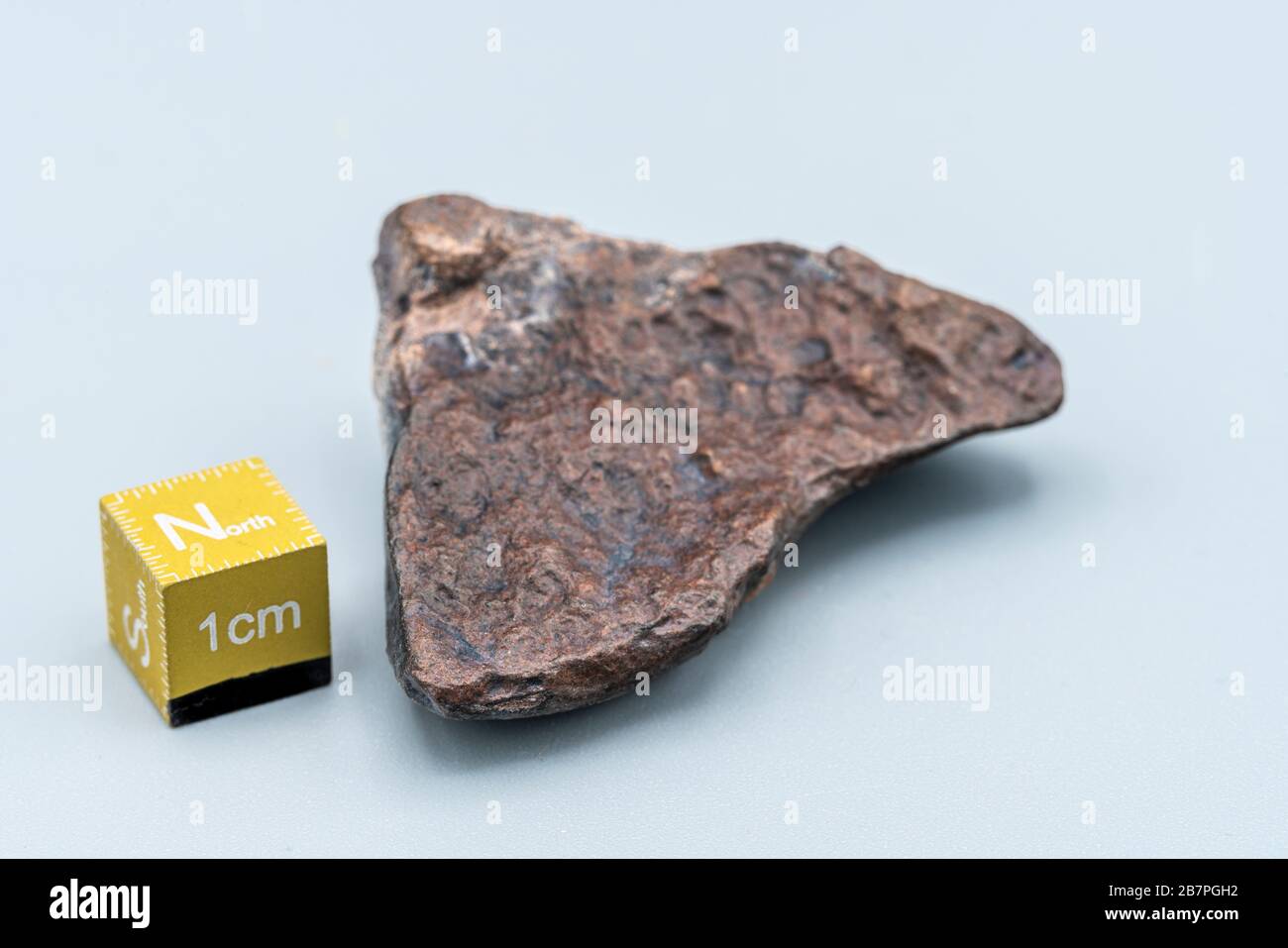 Météorite chondrite L6W2 Type isolé, morceau de roche formé comme astéroïde dans l'univers à pendant la création du système solaire Banque D'Images