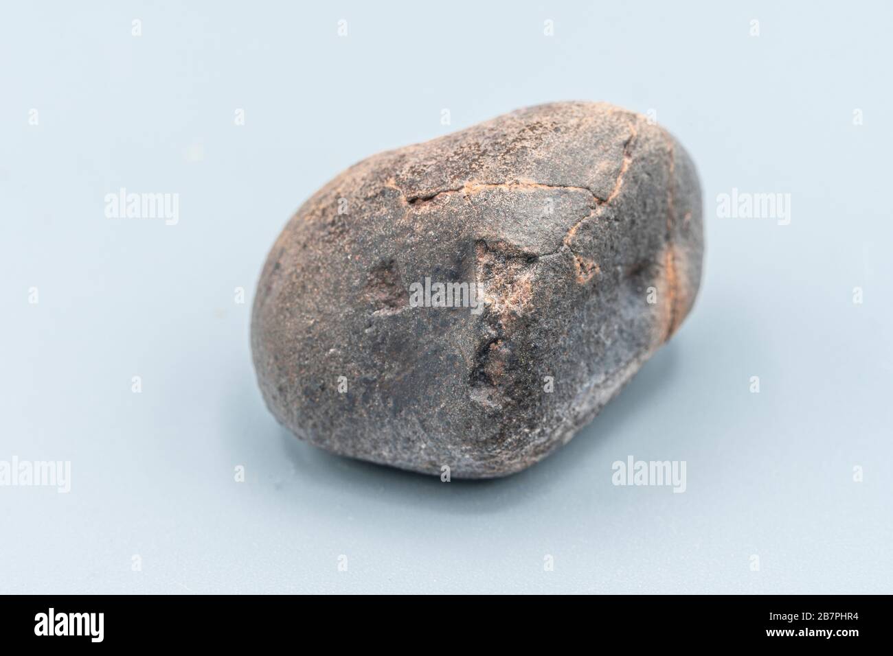 Météorite chondrite L6W2 Type isolé, morceau de roche formé comme astéroïde dans l'univers à pendant la création du système solaire Banque D'Images