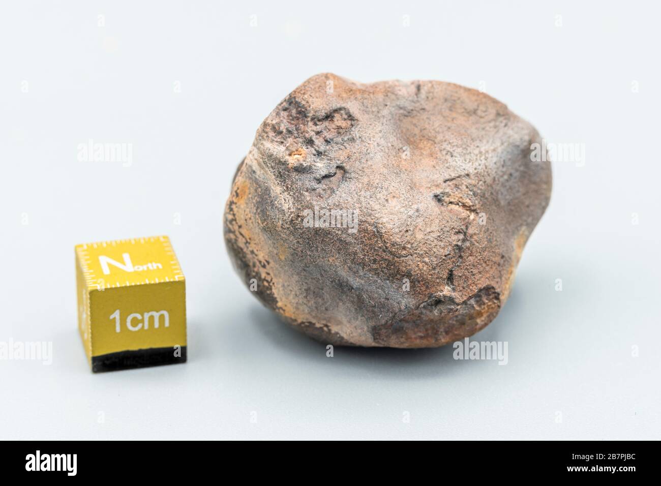 Météorite chondrite L6W2 Type isolé, morceau de roche formé comme astéroïde dans l'univers à pendant la création du système solaire Banque D'Images