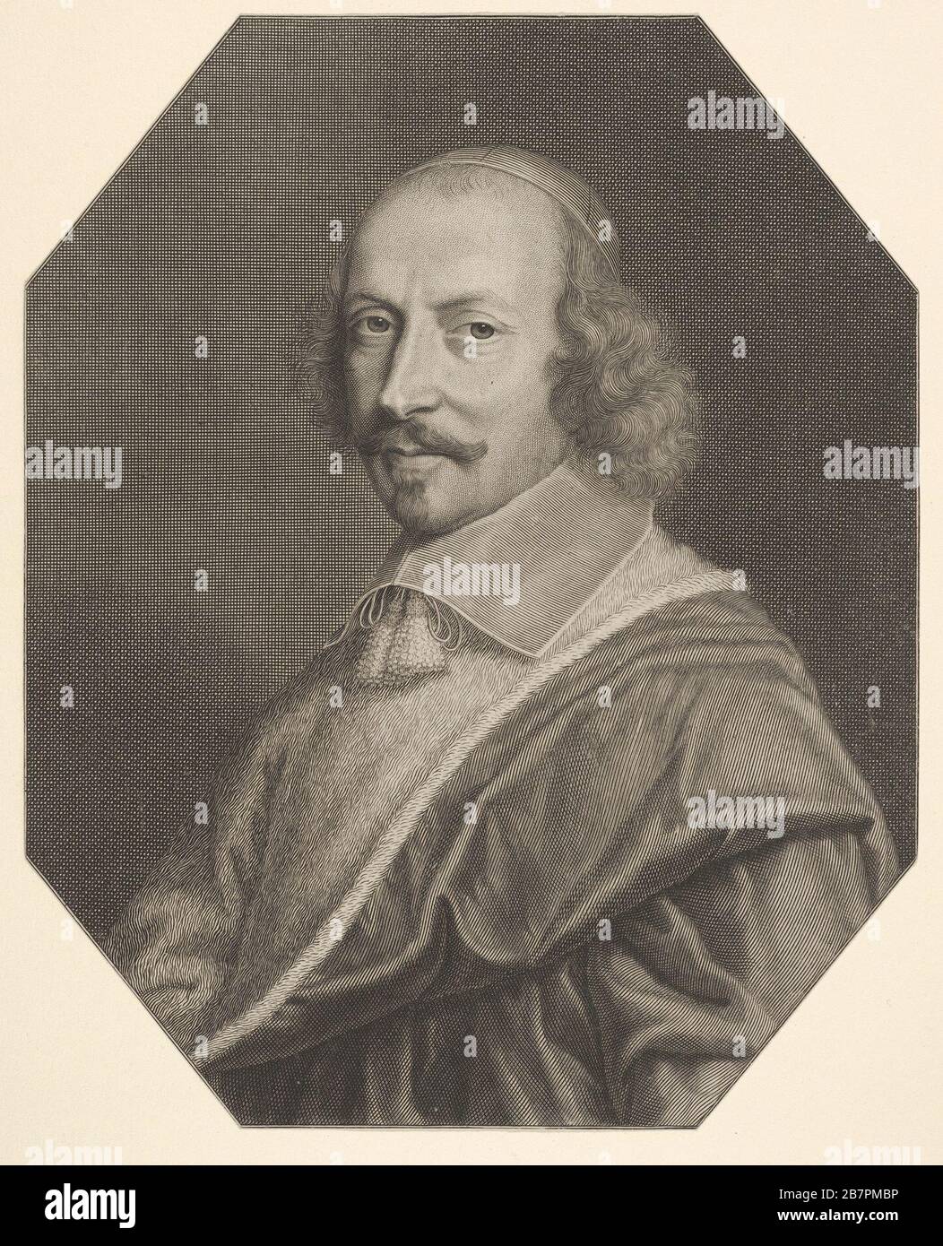 Cardinal Jules Mazarin, 1656. Banque D'Images