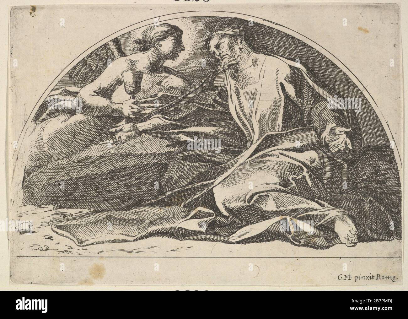 Agonie dans le jardin, 1680-1743. Après Carlo Maratti. Banque D'Images