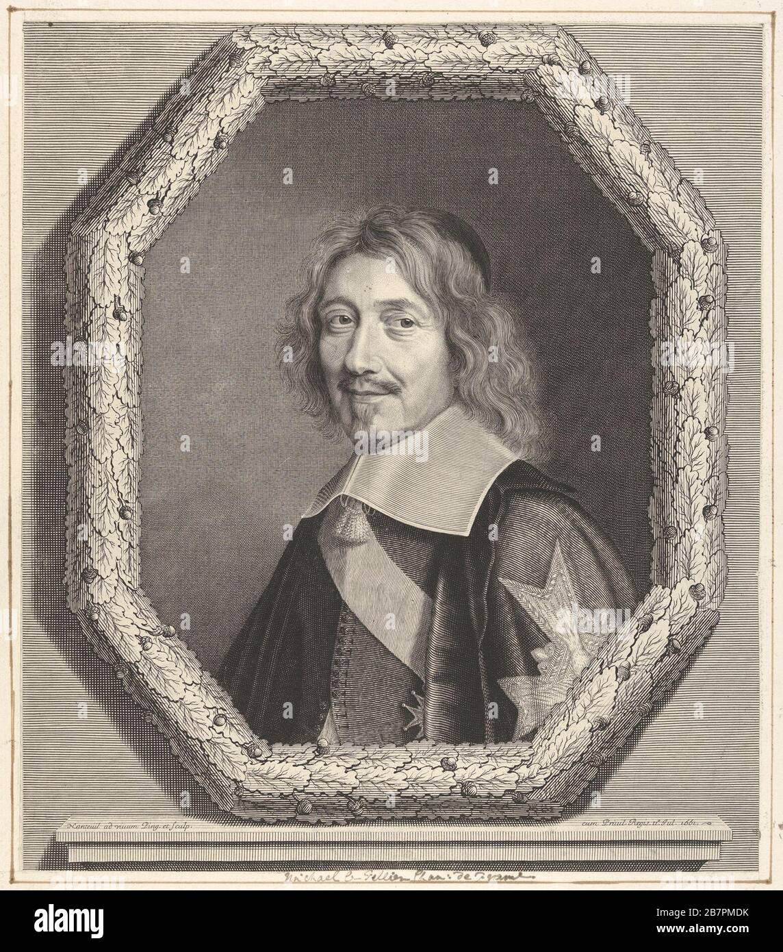 Chancellerie Michel IV le Tellier, 1661. Banque D'Images