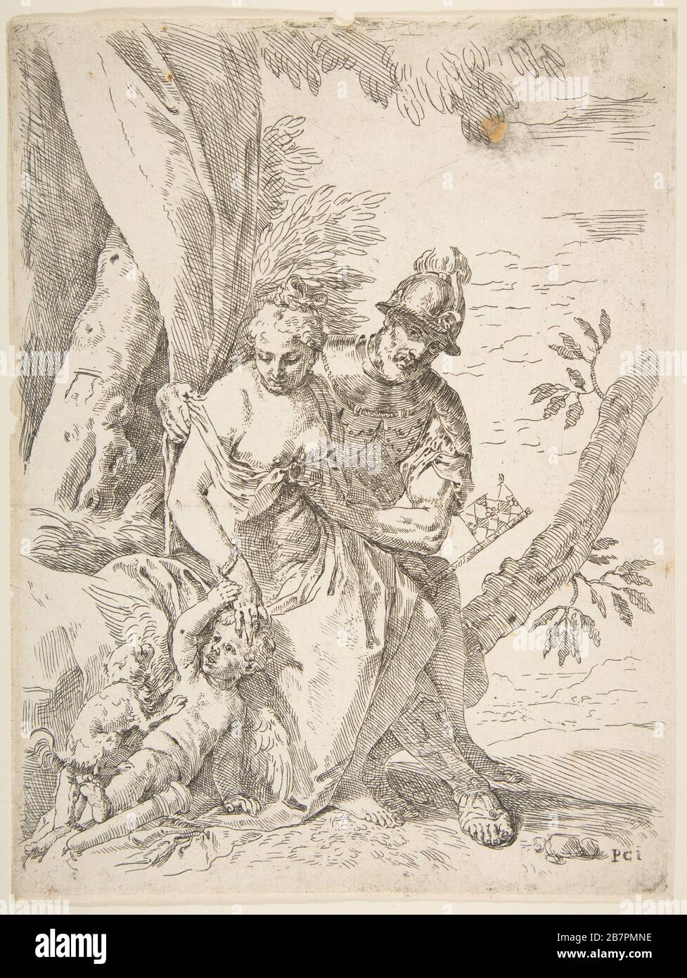 Mars, Vénus et Cupid, CA.1637-1639. Banque D'Images