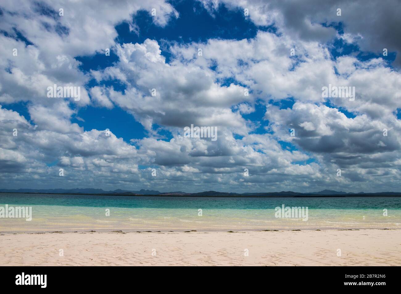 La plage isolée de Starfish près de Viñales, Cuba Banque D'Images