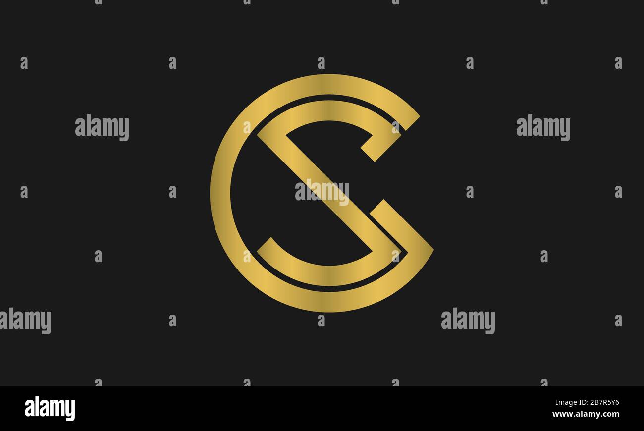 SG, GS lettre logo Design avec la typographie moderne et créative et le logo monogramme Illustration de Vecteur