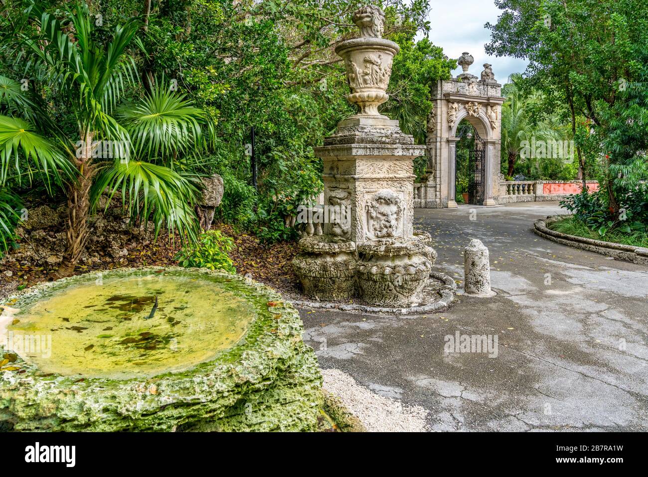 musée vizcaya à Miami, en Floride. Banque D'Images