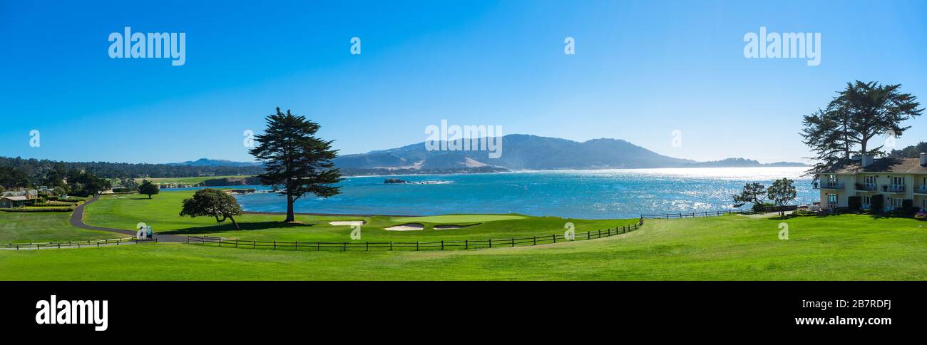 Parcours de golf de Californie Banque D'Images