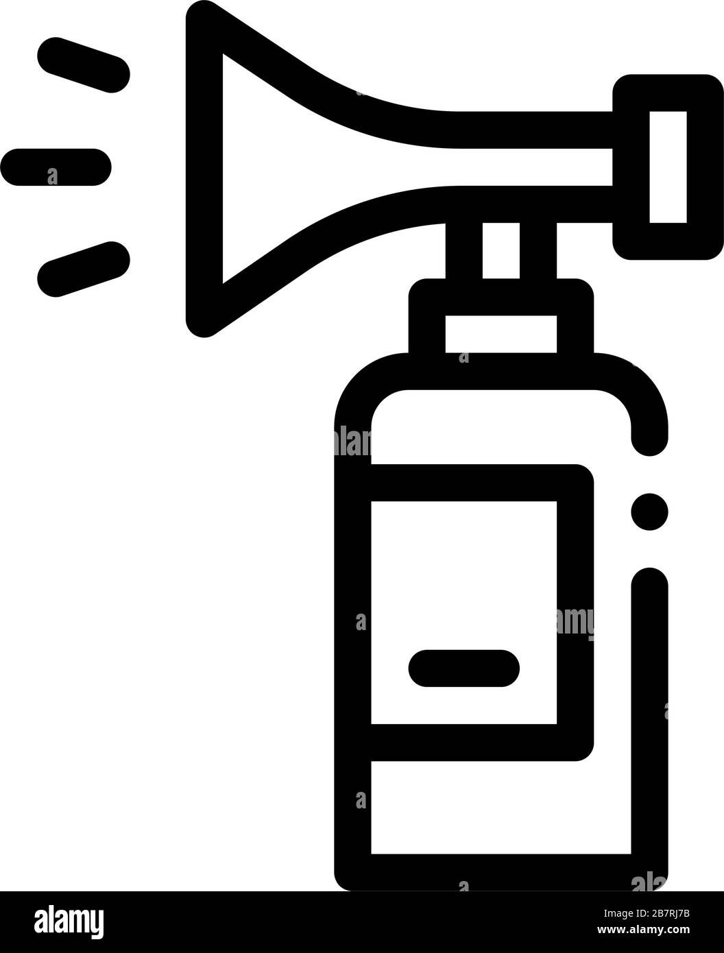 Illustration du contour vectoriel de l'icône extincteur Illustration de Vecteur