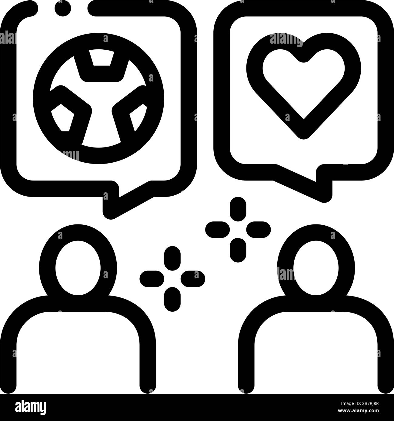 Illustration vectorielle de boîte de dialogue des fans de football Illustration de Vecteur