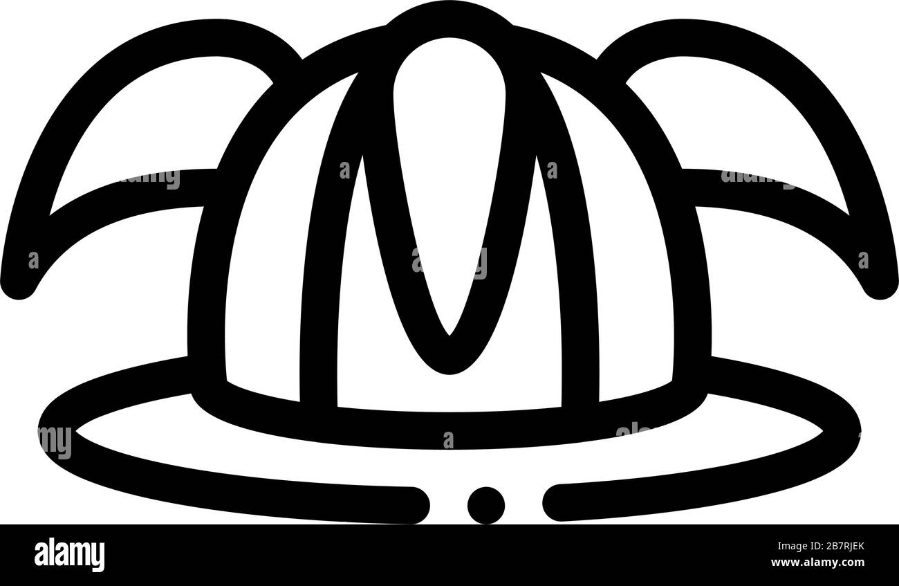 Illustration vectorielle de l'icône chapeau de fan de football Illustration de Vecteur