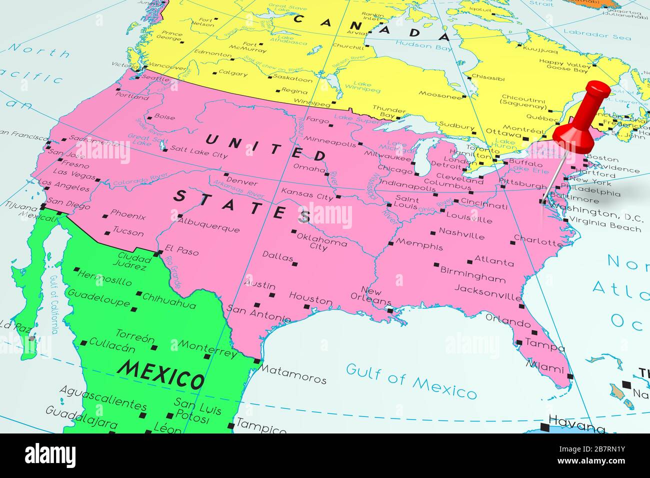 Etats Unis D Amerique Etats Unis Washington D C Capitale Epinglee Sur La Carte Politique Photo Stock Alamy Etats Unis D Amerique Etats Unis Washington D C Capitale Epinglee Sur La Carte Politique Photo Stock Alamy