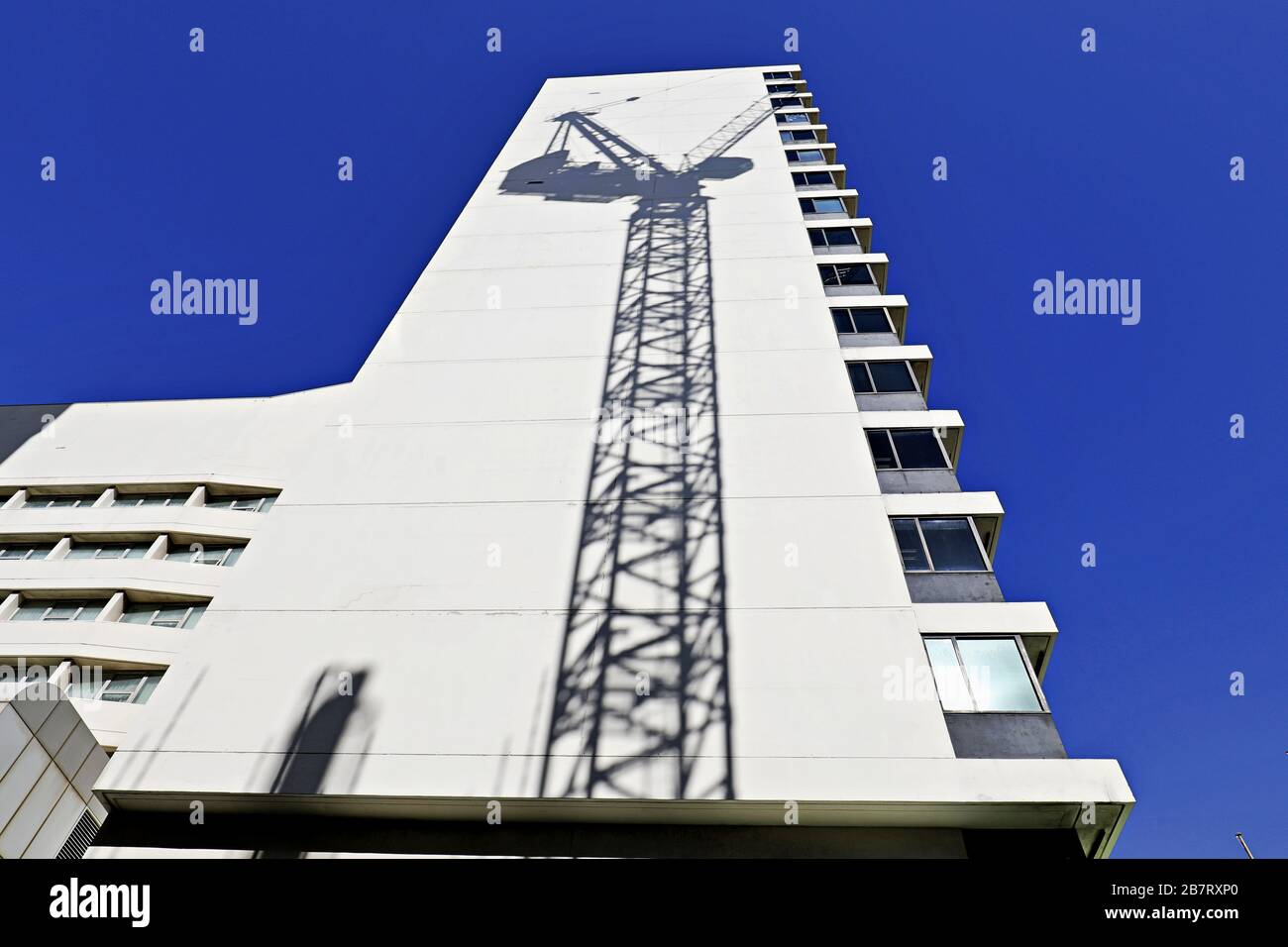 Ombre sur le mur Banque D'Images