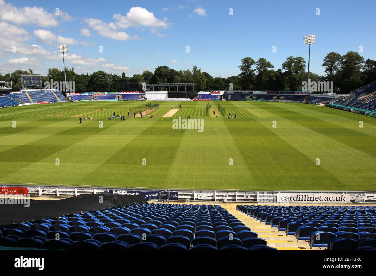 Vue générale du stade SSE SWALEC avant le début du jeu Banque D'Images