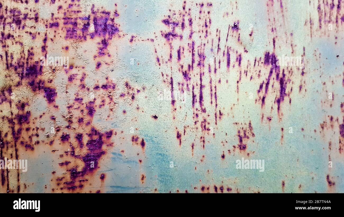 Résumé fond métal rouillé colorés ne sont pas oxydées, Rusty metal texture. Banque D'Images