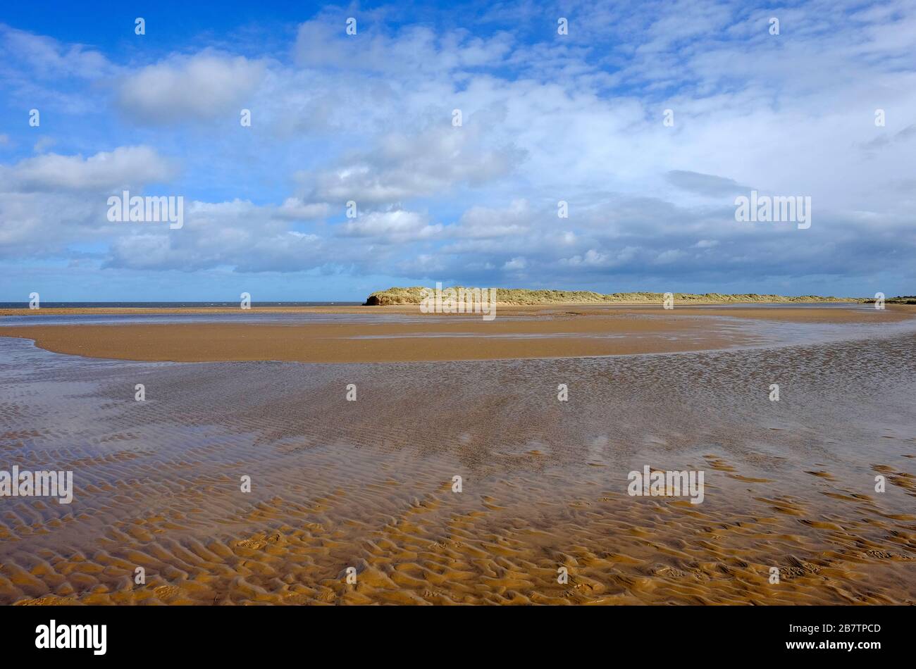 Wells-next-the-sea beach, North Norfolk, Angleterre Banque D'Images