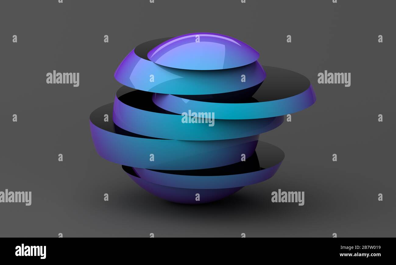 Rendu 3D abstrait, arrière-plan moderne, motif graphique Banque D'Images