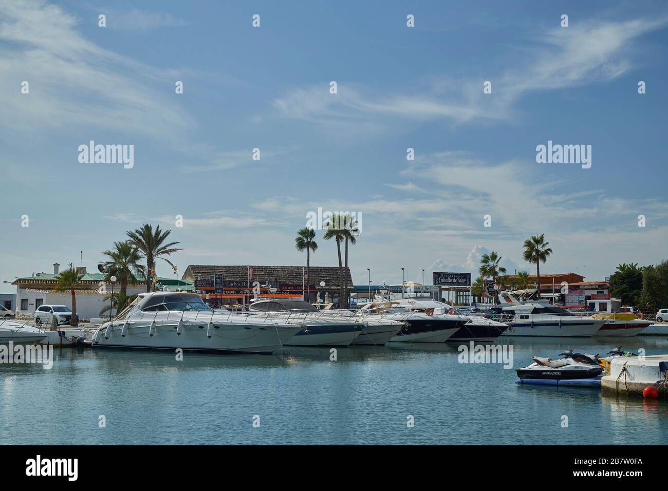 Port de Cabopino, Marbella, Costa del sol, Andalousie, Espagne. Banque D'Images